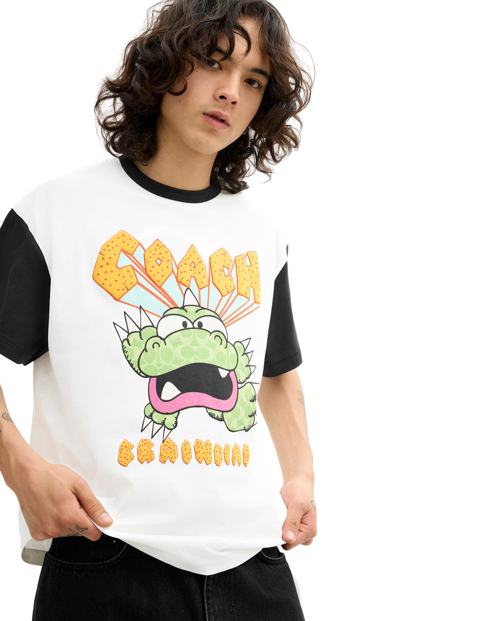 Brain Dead x Coach Zilly Monster T-Shirt - White Multi 2