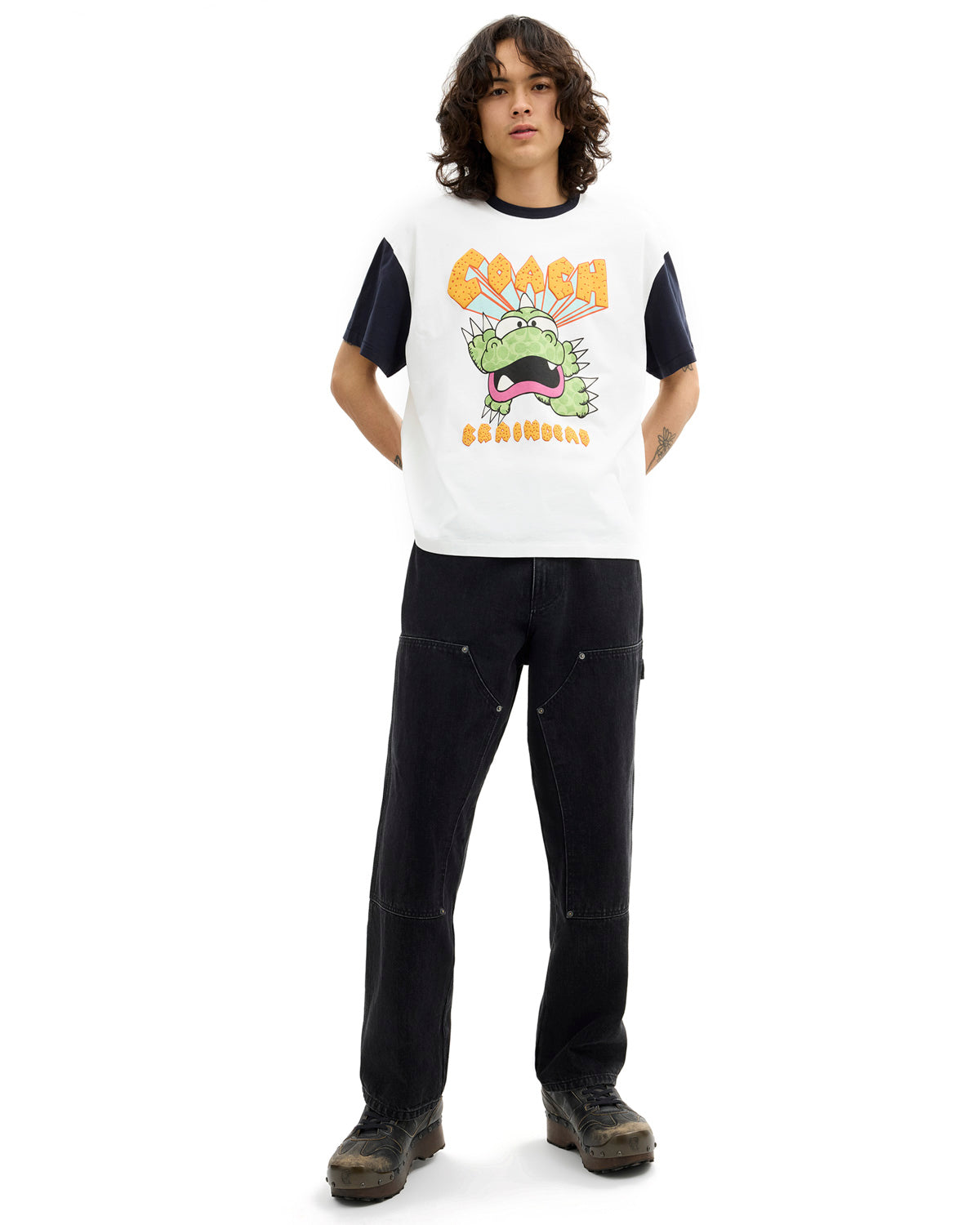 Brain Dead x Coach Zilly Monster T-Shirt - White Multi