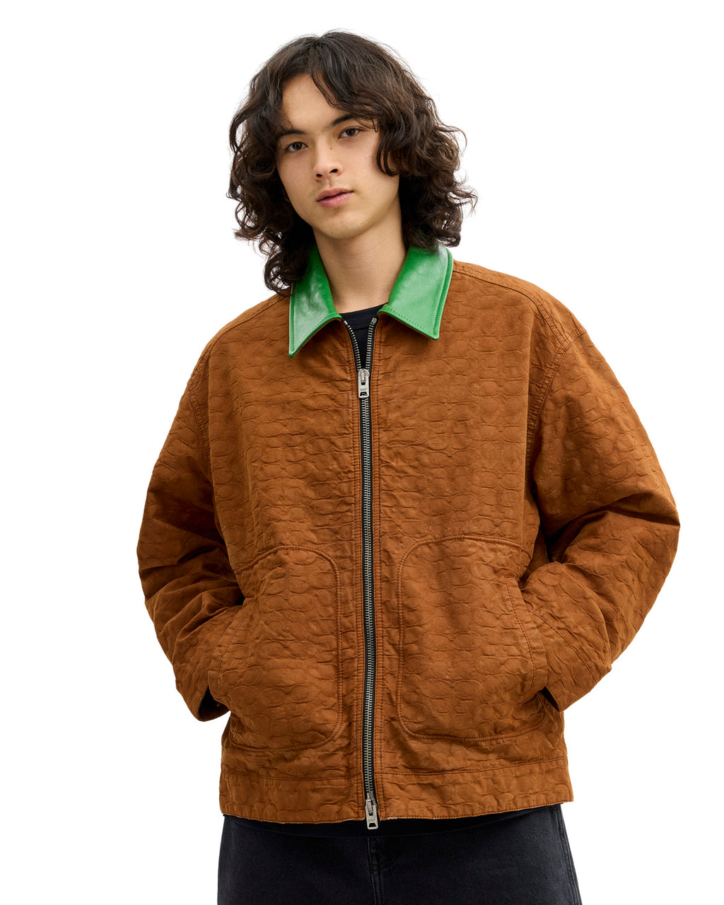 Brain Dead x Coach Zip Front Blouson - Brown 7