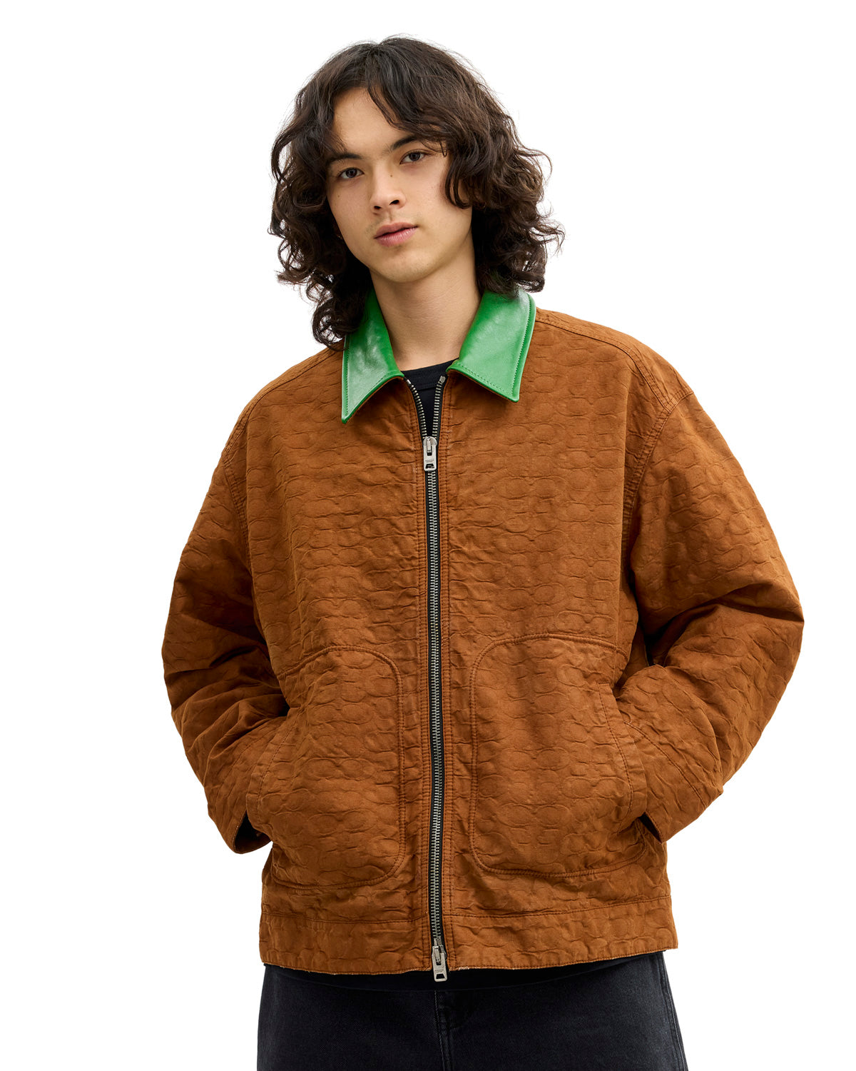 Brain Dead x Coach Zip Front Blouson - Brown 7