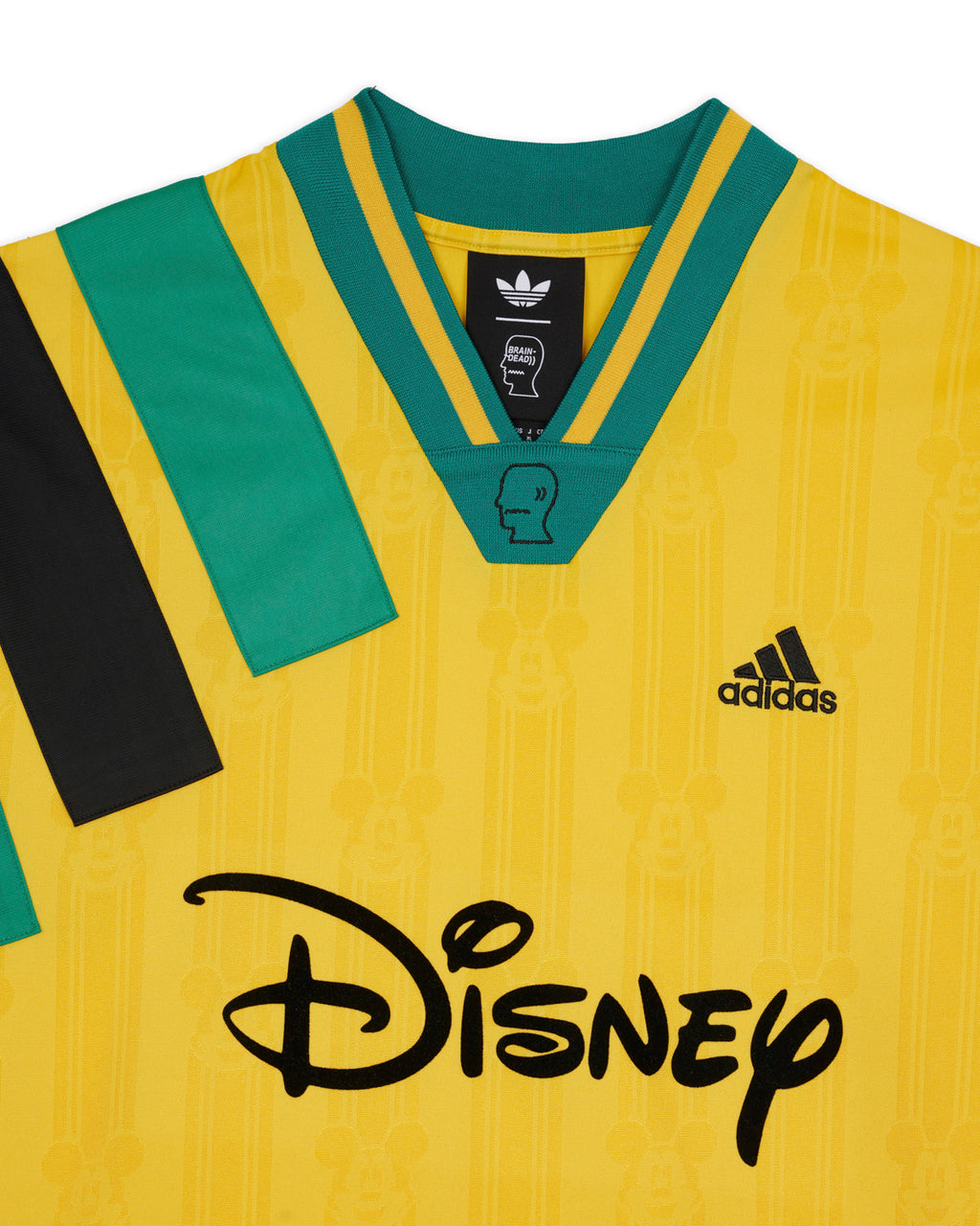 Brain Dead x Disney x Adidas Jacquard Soccer Jersey - Yellow 3