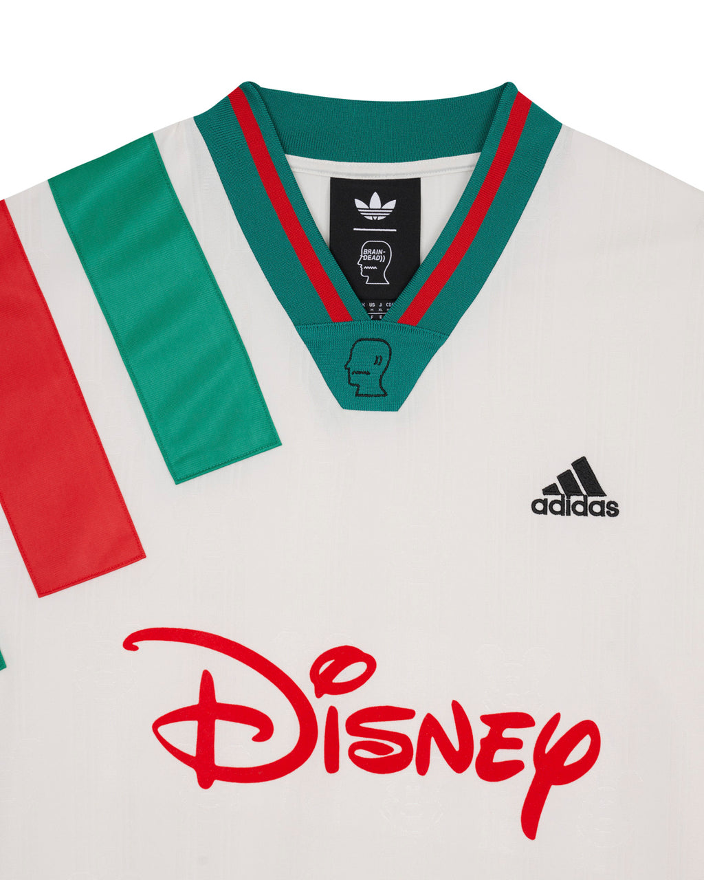 Brain Dead x Disney x Adidas Jacquard Soccer Jersey - White 3