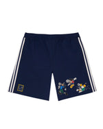 Brain Dead x Disney x Adidas Embroidered Mickey and Friends Track Short - Navy 1