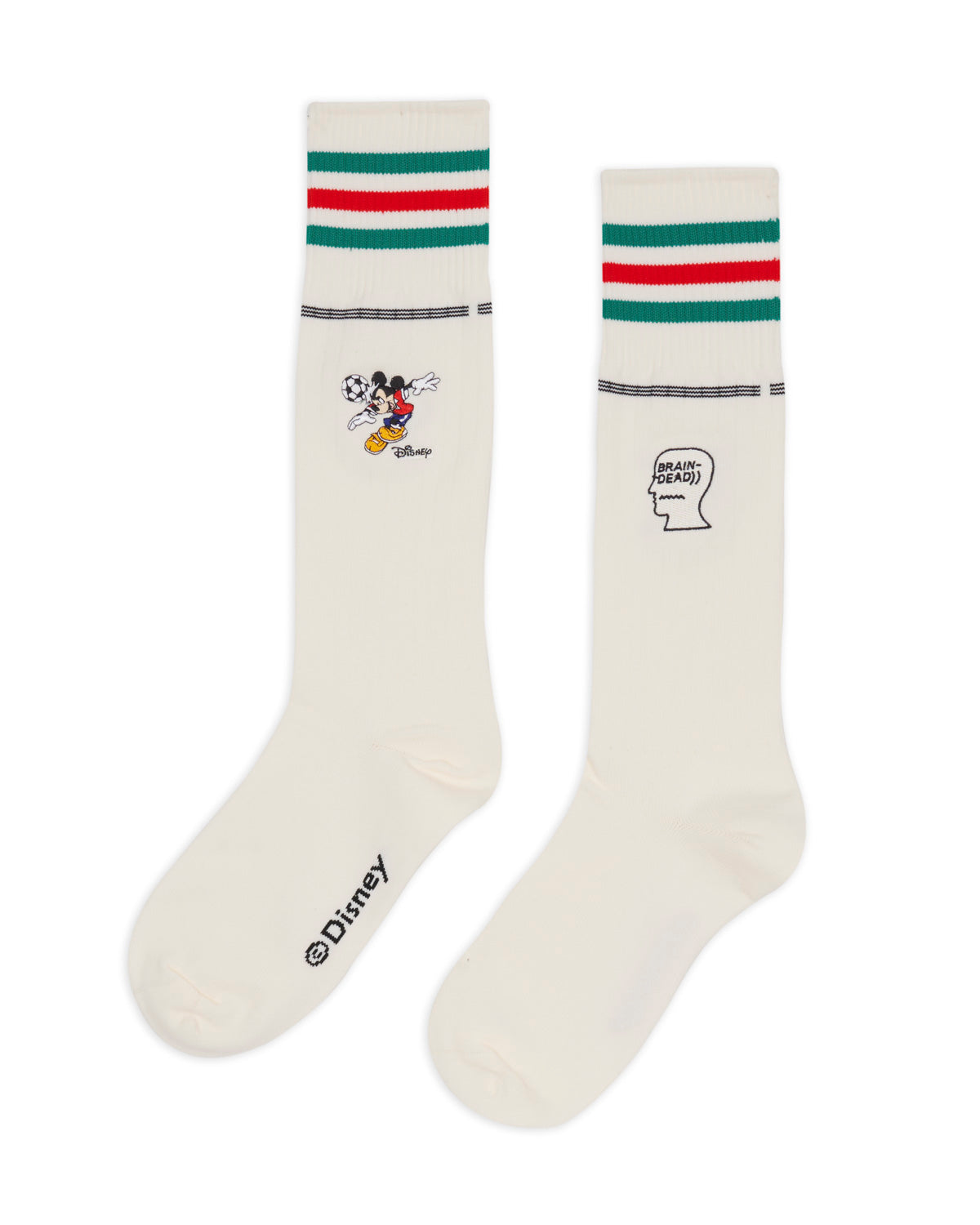 Brain Dead x Disney x Adidas Mickey Soccer Socks - White 4