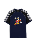 Brain Dead x Disney x Adidas Panelled Raglan Donald Duck T-shirt - Navy 1
