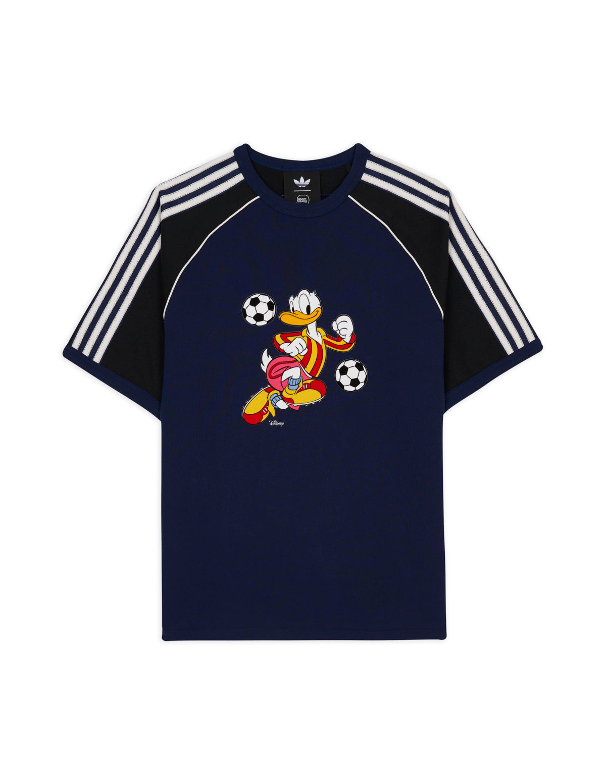 Brain Dead x Disney x Adidas Panelled Raglan Donald Duck T-shirt - Navy 1