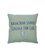 Brain Dead x Godzilla Jacquard Pillow - Seafoam 2