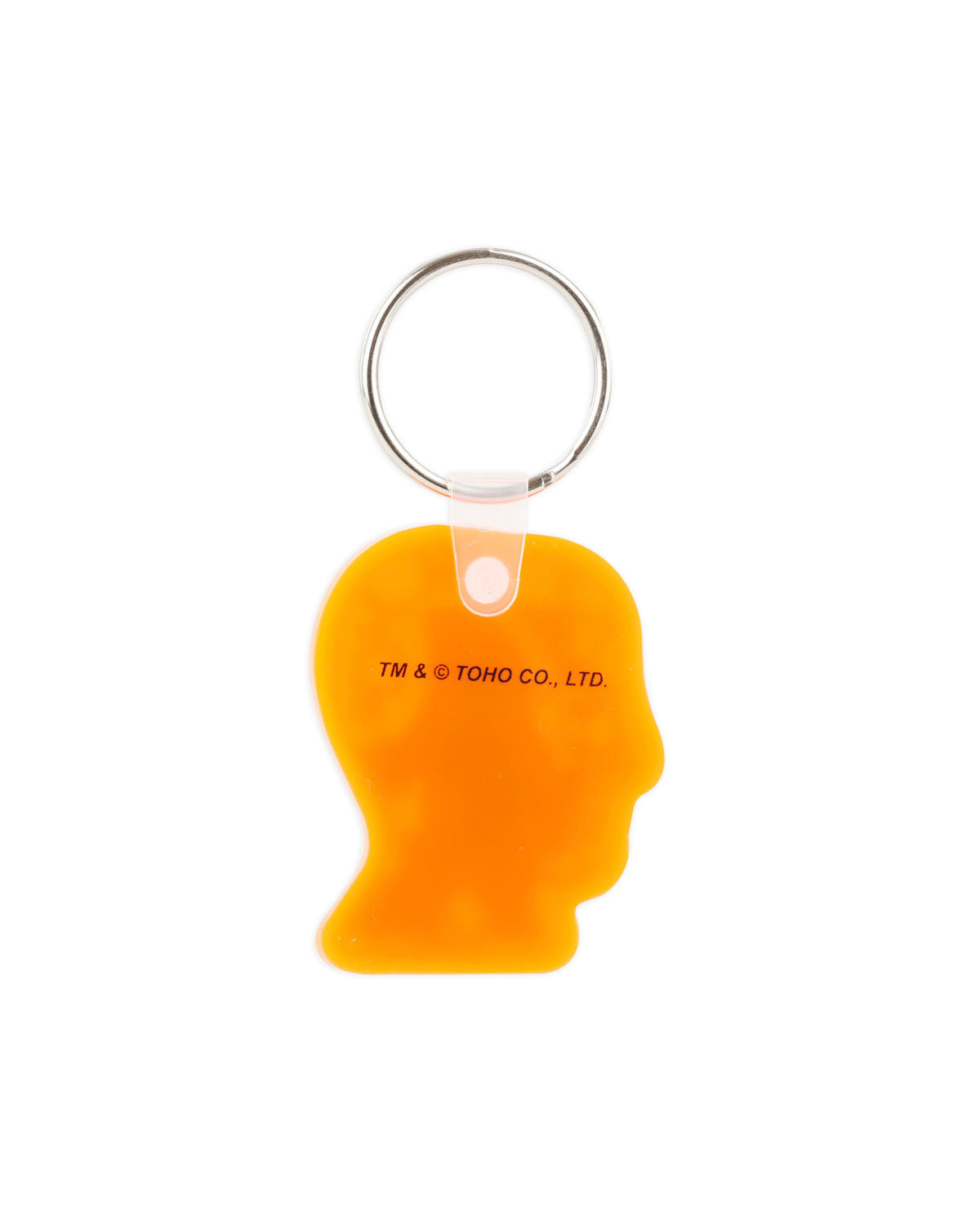 Brain Dead x Godzilla Hedorah Logohead Keychain - Clear Orange
