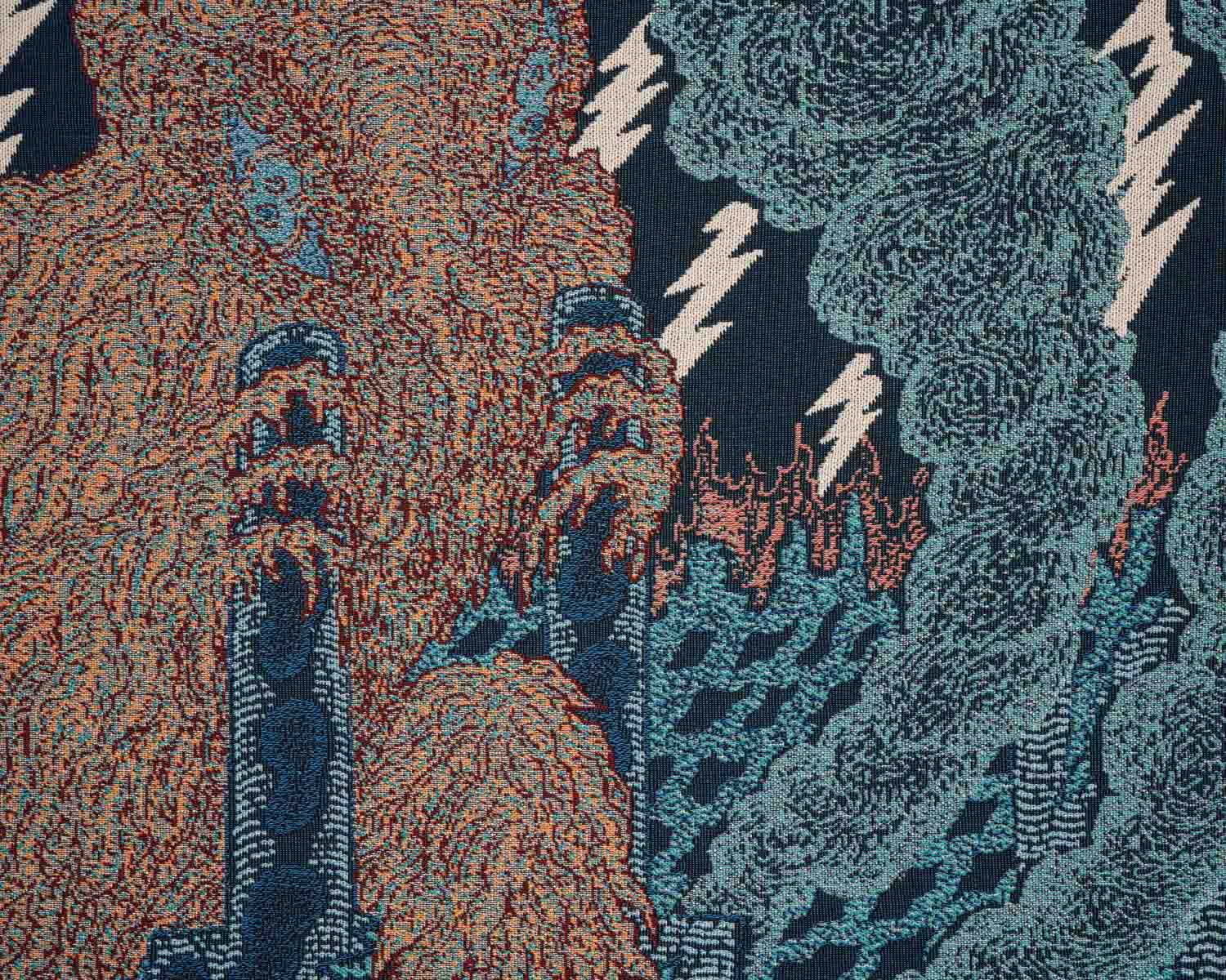 Brain Dead x Godzilla Hedorah Meal Time Blanket - Multi 2