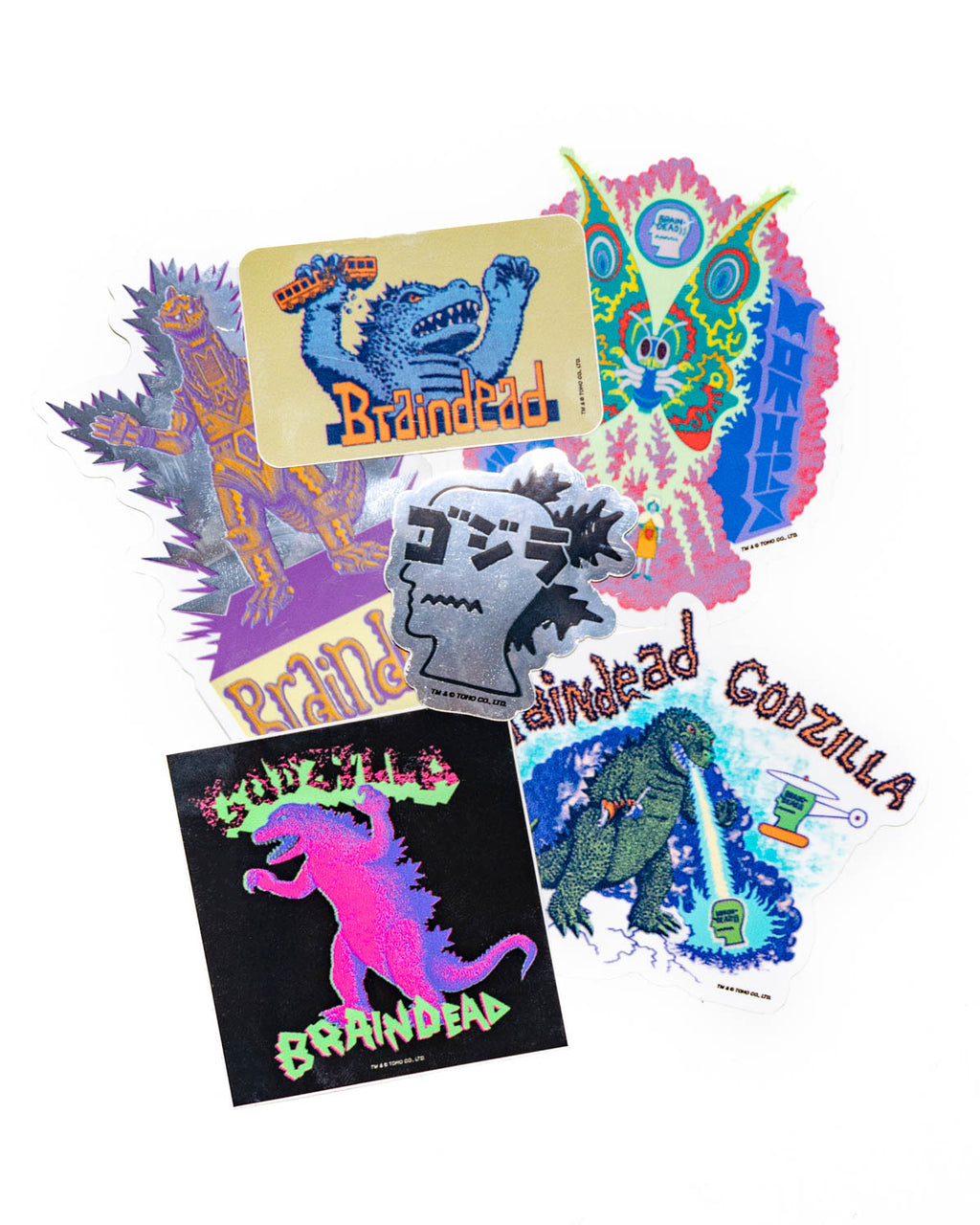 Brain Dead x Godzilla Sticker Pack - Multi 2