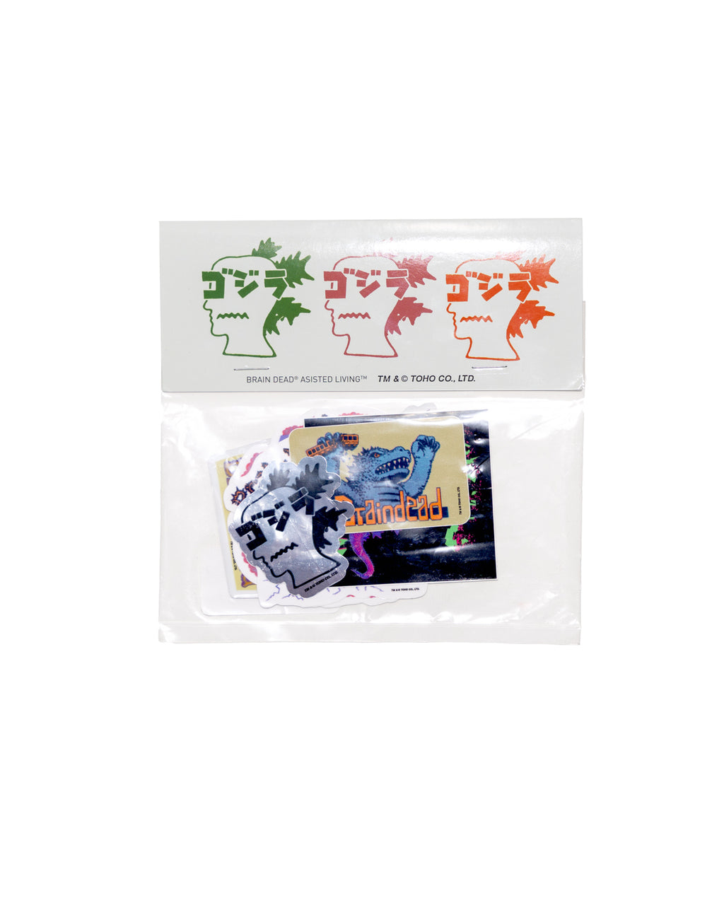 Brain Dead x Godzilla Sticker Pack - Multi