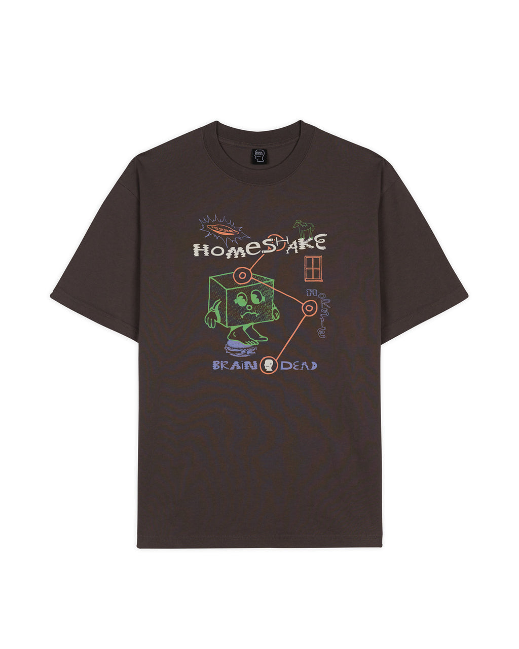 Brain Dead x Homeshake Horsie T-shirt - Clay 1