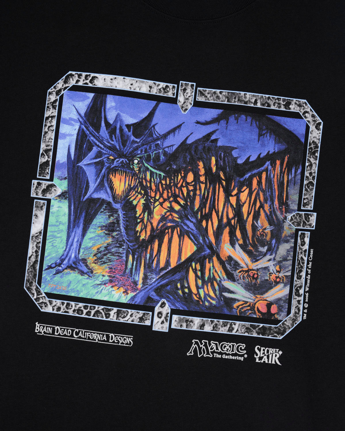 Brain Dead x Magic: The Gathering Secret Lair Feast Tee - Black