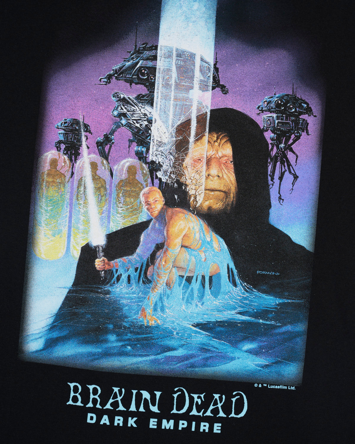 Brain Dead x Star Wars Dark Empire Bacta Tank T-shirt - Black