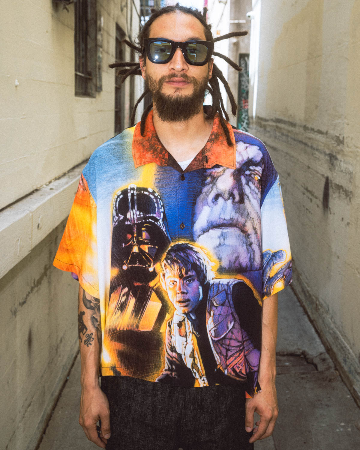 Brain Dead x Star Wars Shadows Of The Empire Rayon Shirt - Multi