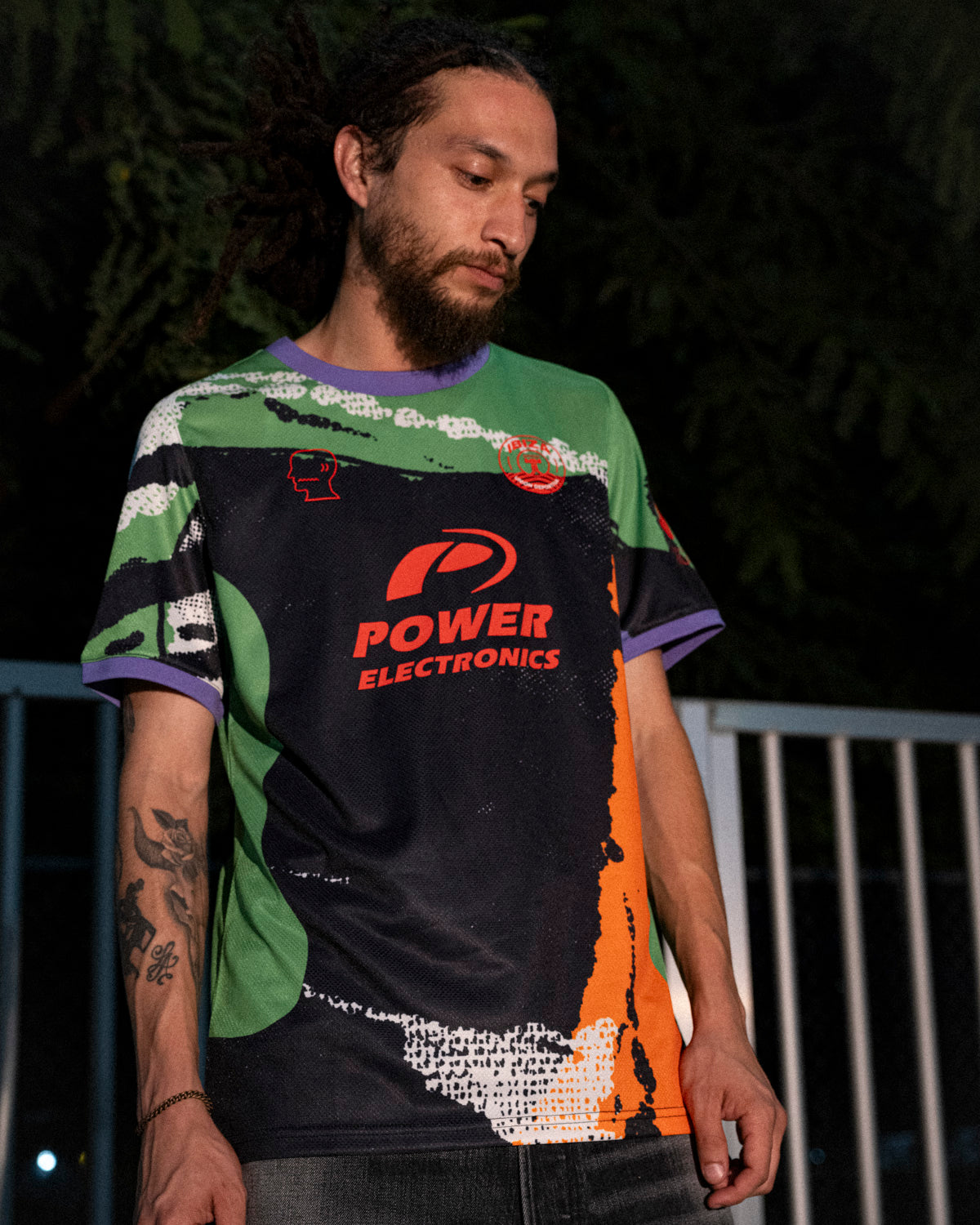 Brain Dead x UD Ibiza Second Kit Goalkeeper Jersey - Green Multi 2