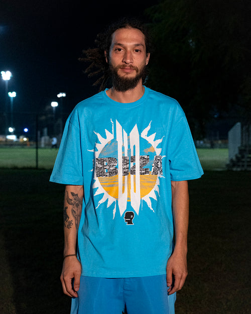 Brain Dead x UD Ibiza Sun T-Shirt - Light Blue 2