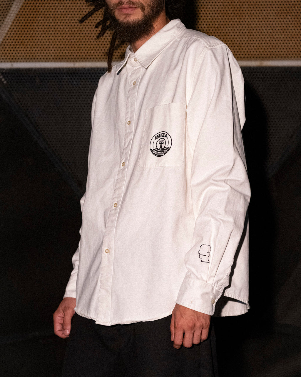 Brain Dead x UD Ibiza Travel Button Up Shirt - White 4