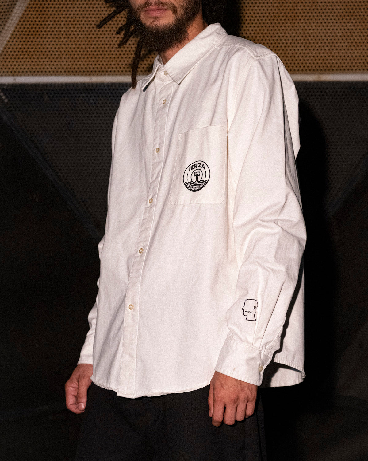 Brain Dead x UD Ibiza Travel Button Up Shirt - White 4