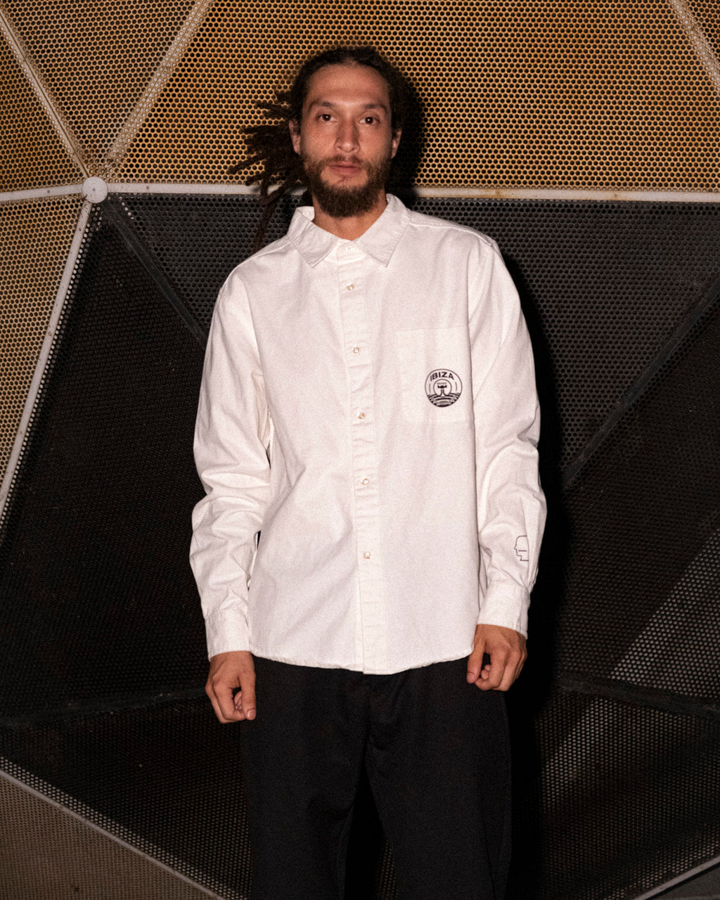 Brain Dead x UD Ibiza Travel Button Up Shirt - White 2