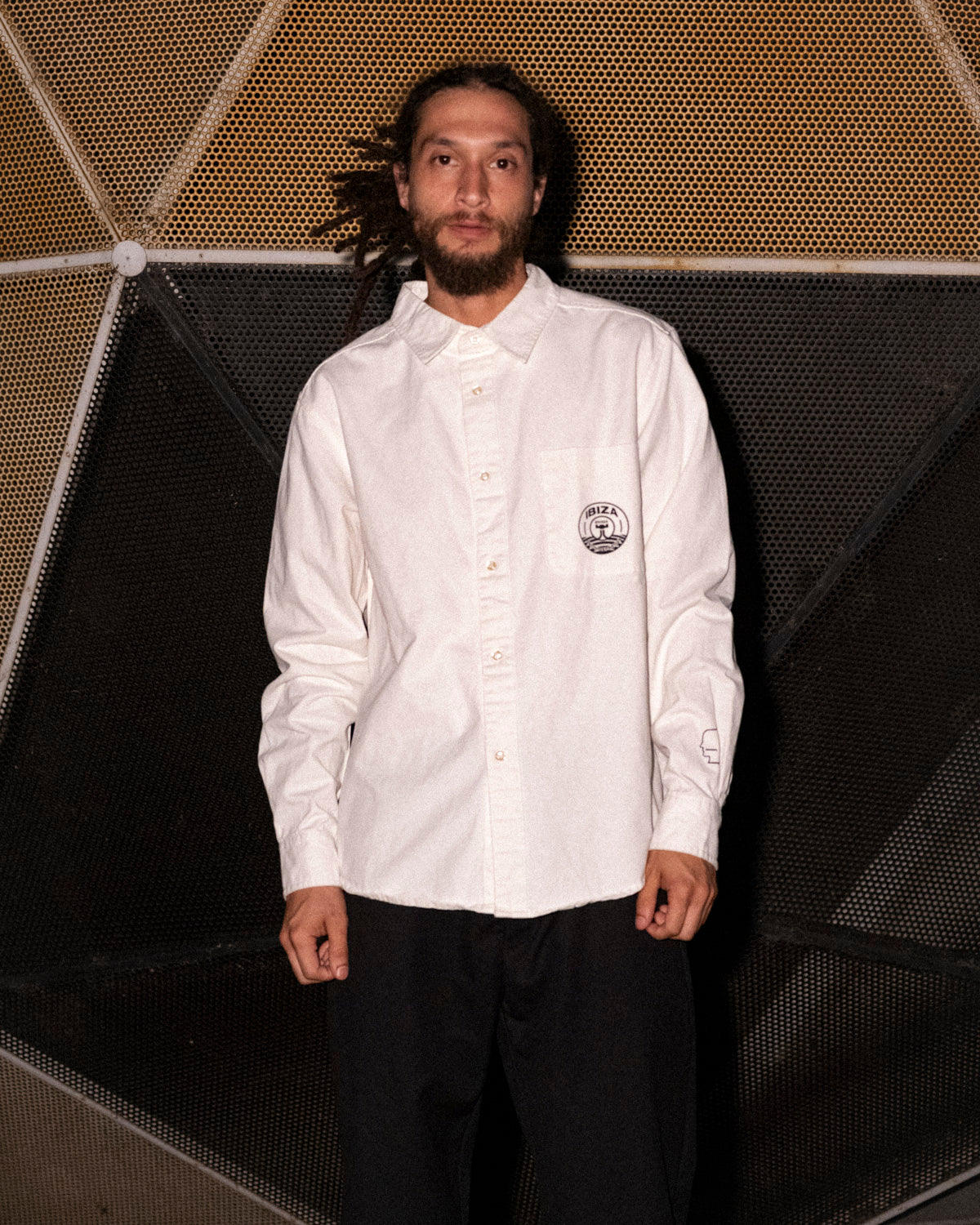 Brain Dead x UD Ibiza Travel Button Up Shirt - White 2