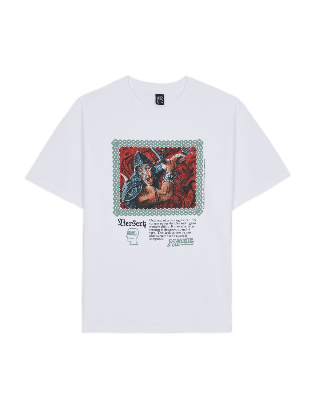 Brain Dead x Magic The Gathering Berserk T-Shirt - White