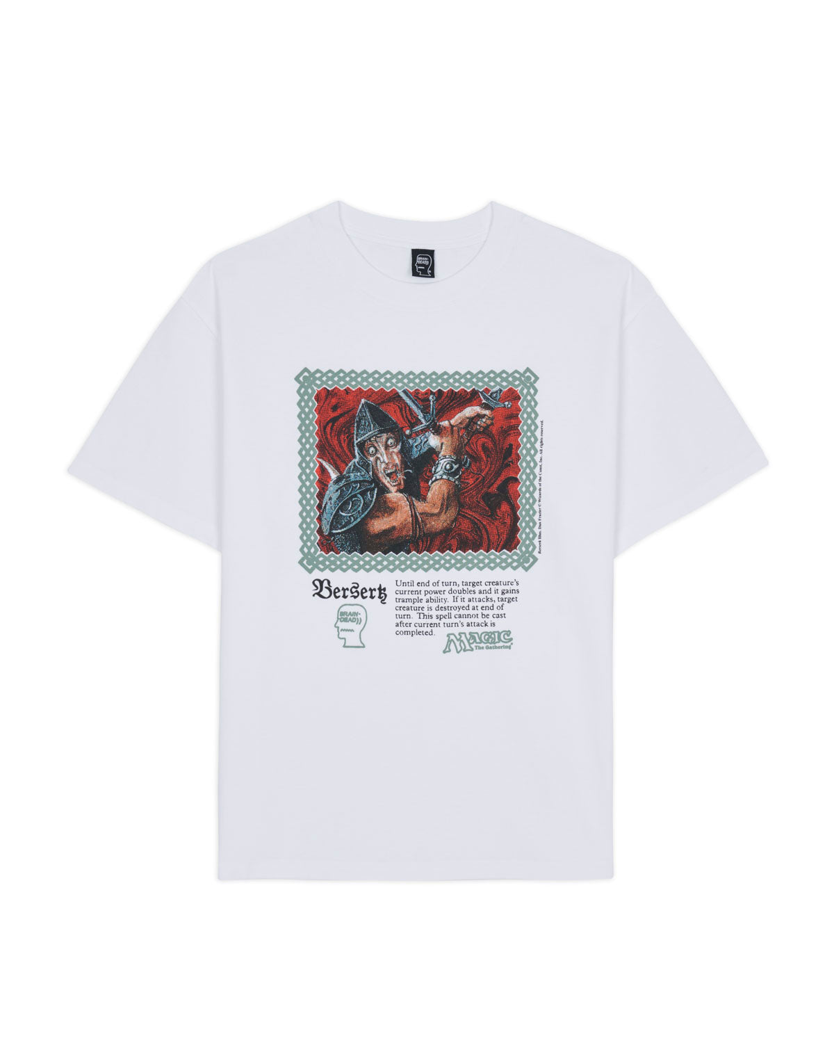 Brain Dead x Magic The Gathering Berserk T-Shirt - White 1