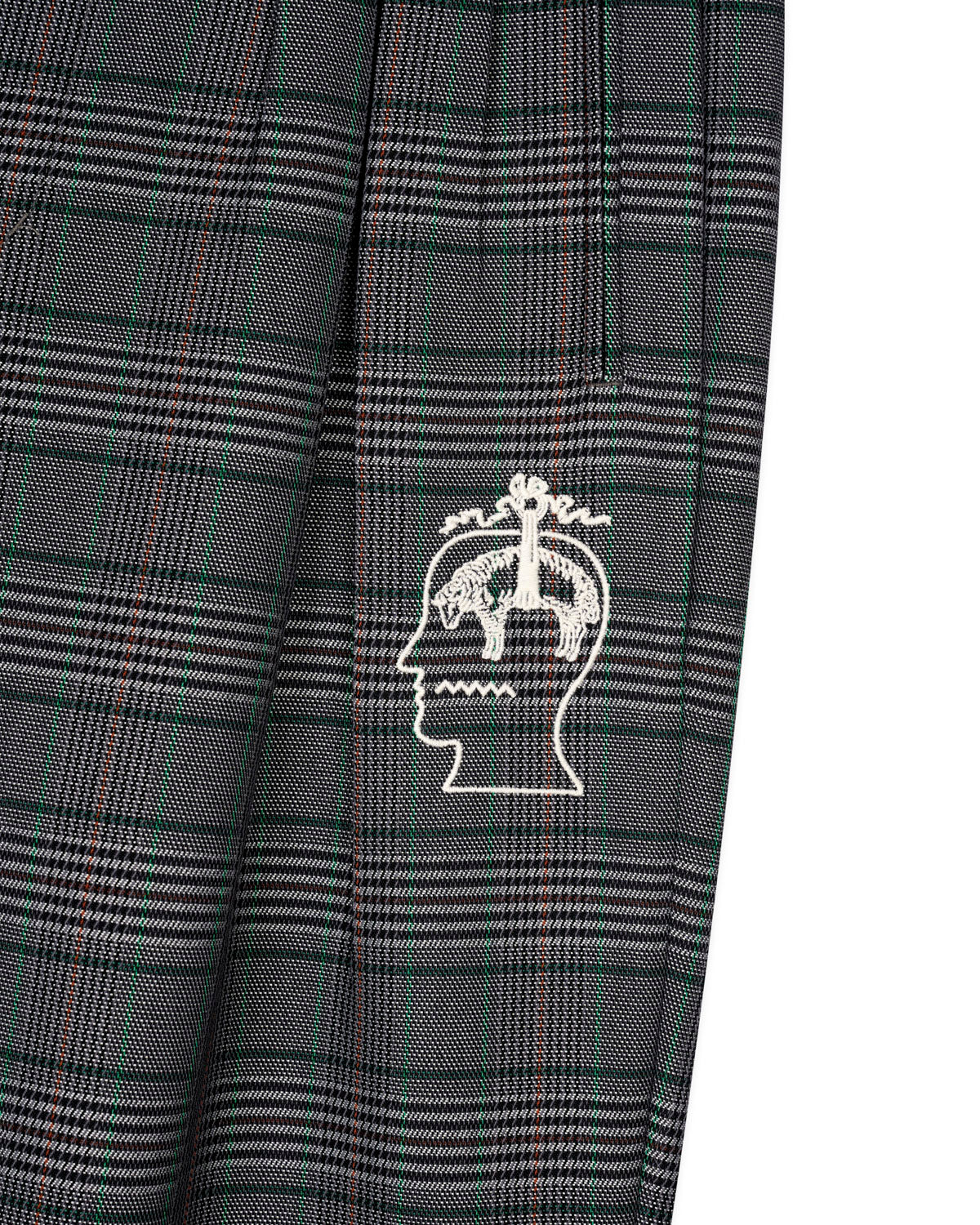 Brooks Brothers California Glen Check Pleated Trouser - Grey 4