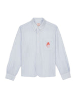 Brooks Brothers California Half Placket Oxford Button Up Shirt - Ice 1