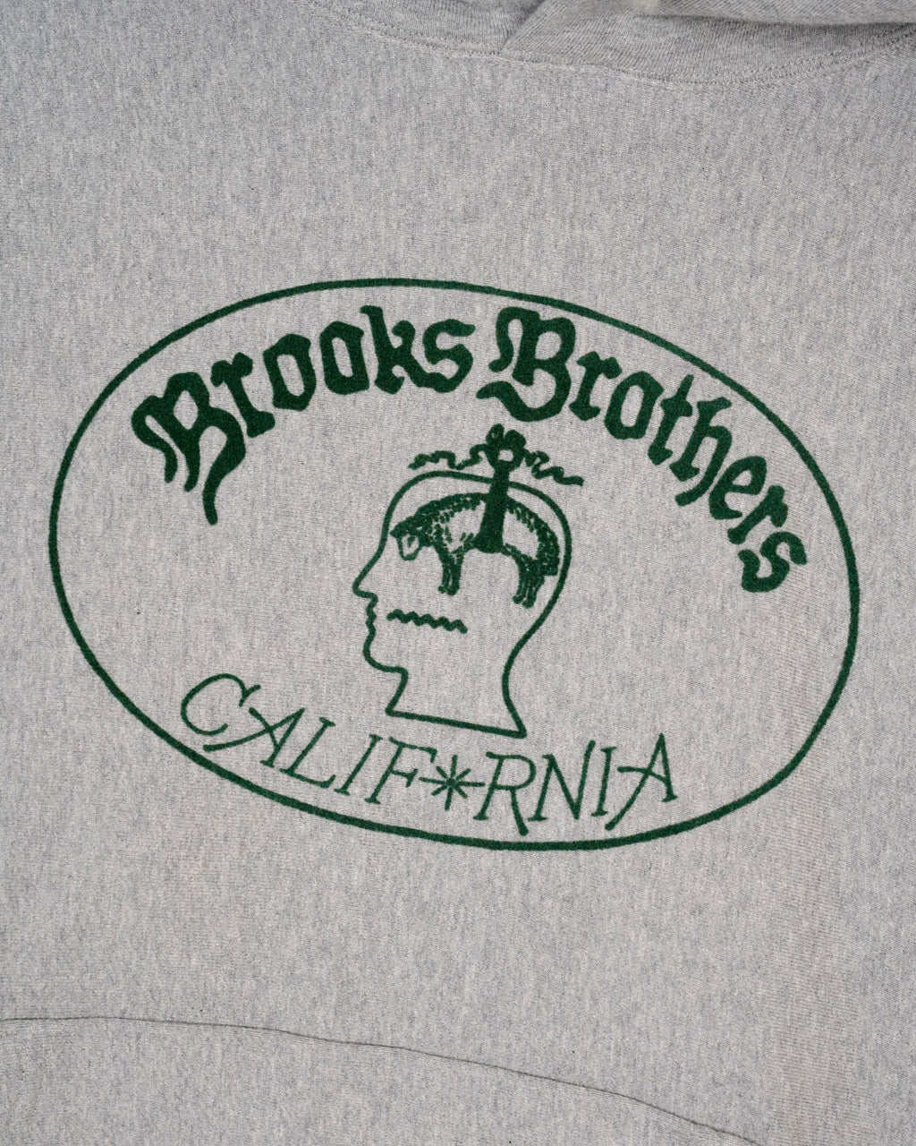 Brooks Brothers California Logo Hoodie - Heather Grey 2