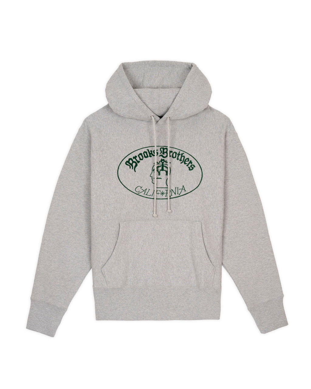 Brooks Brothers California Logo Hoodie - Heather Grey