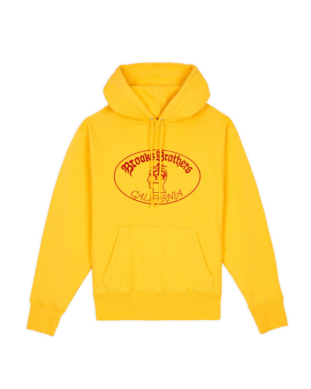 Brooks Brothers California Logo Hoodie - Yellow