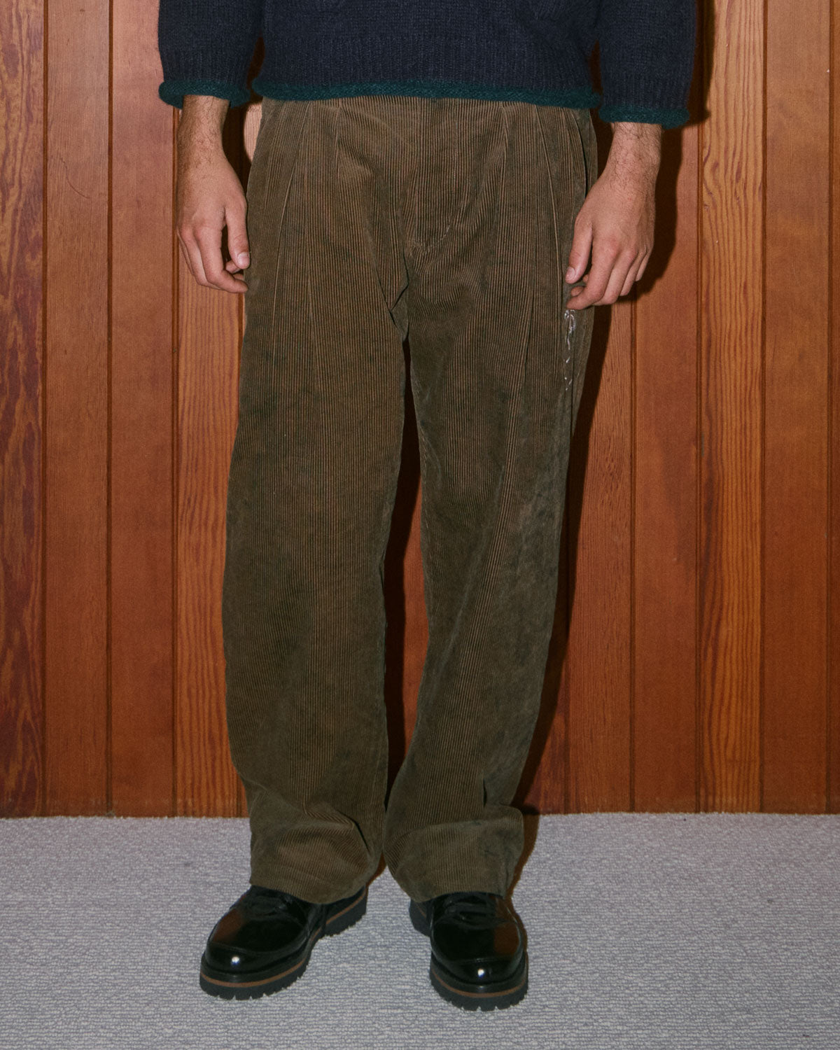 Brooks Brothers California Pleated Trouser - Brown – Brain Dead