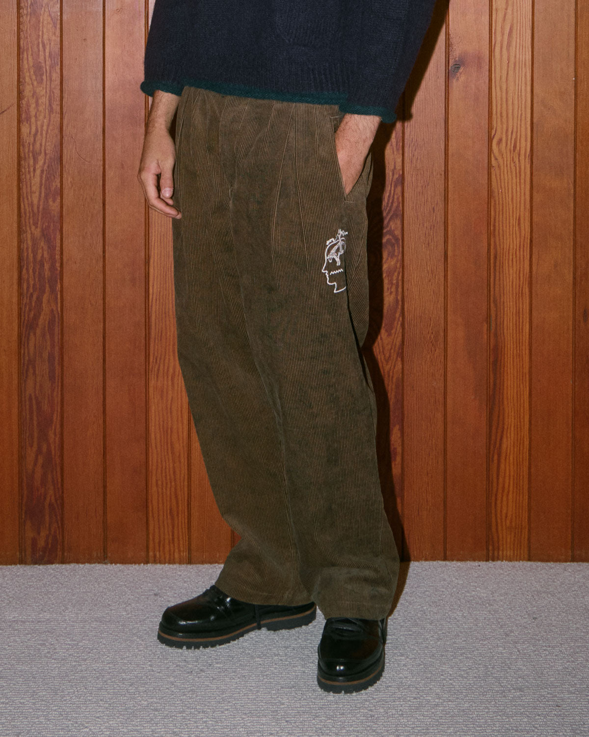Brooks Brothers California Pleated Trouser - Brown – Brain Dead