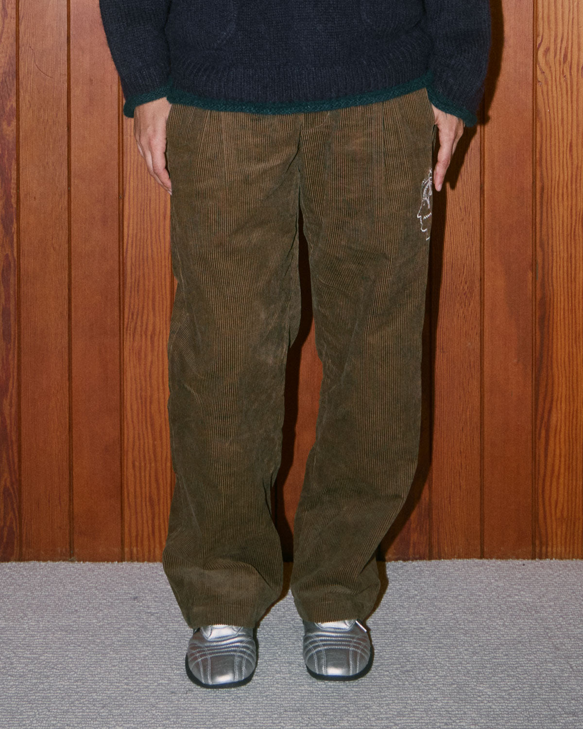 Brooks Brothers California Pleated Trouser - Brown – Brain Dead