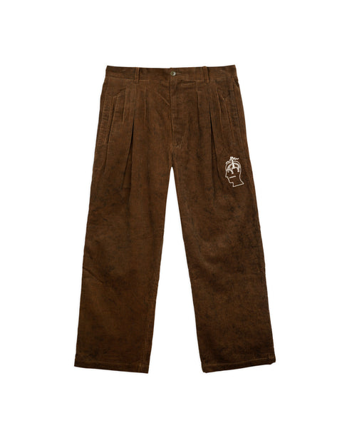 Brooks Brothers California Pleated Trouser - Brown – Brain Dead