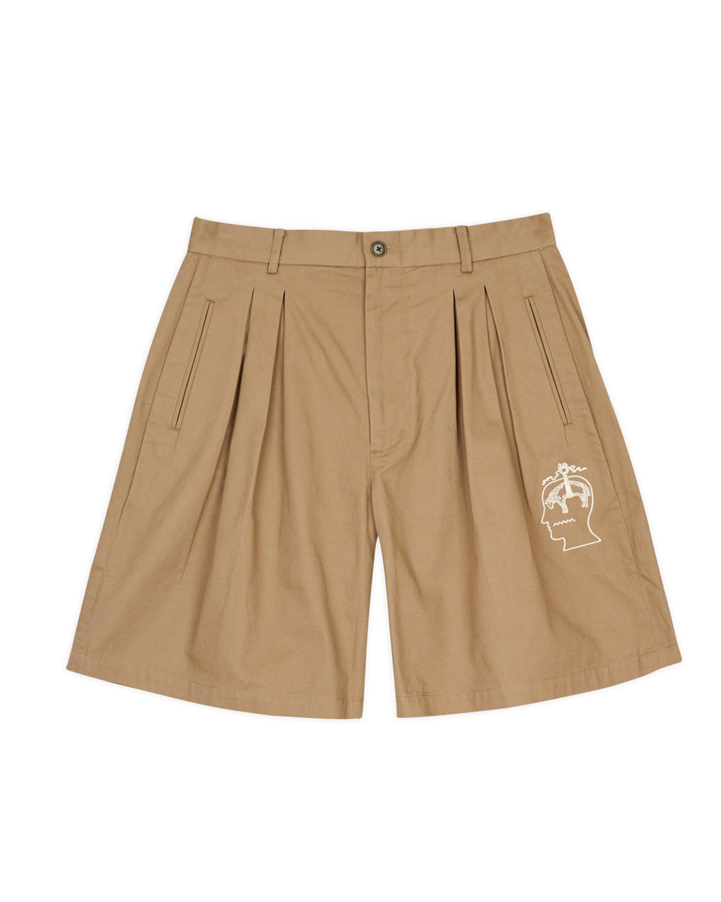 Brooks Brothers California Pleated Chino Short - Desert