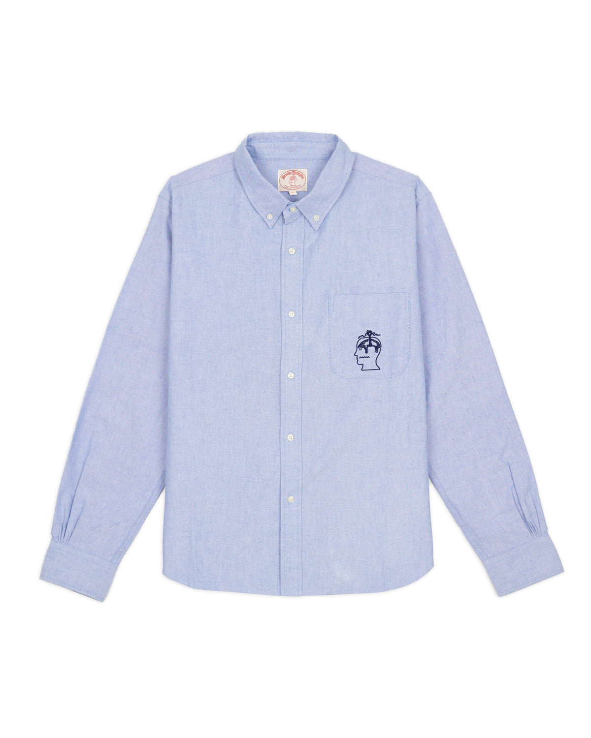 80’s Brooks Brothers サックスブルー 7button Brooks Brothers California Selvedge Oxford Button Up - Blue