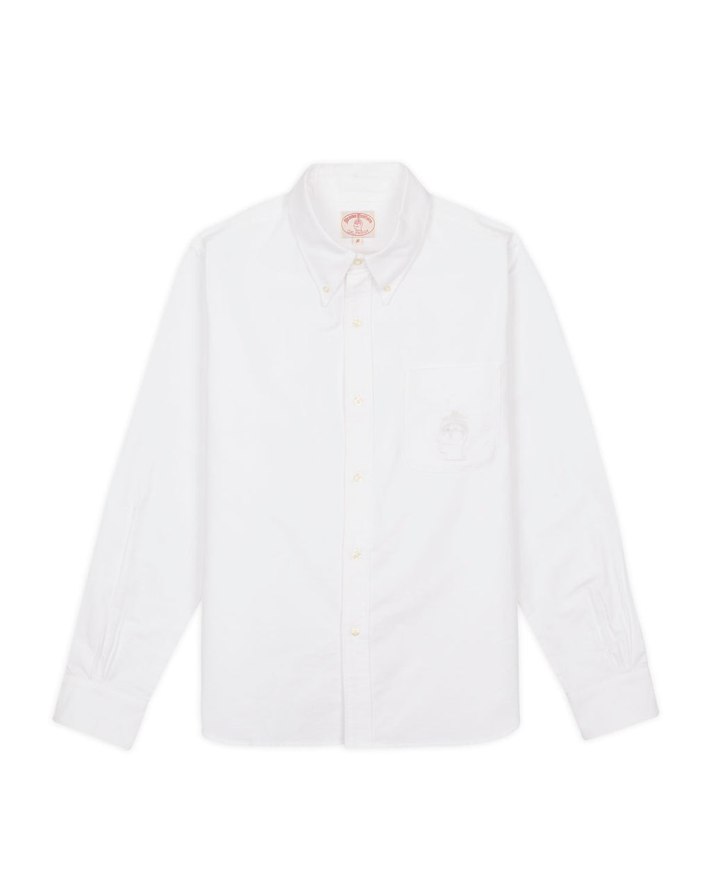 Brooks Brothers California Selvedge Oxford Button Up Shirt - White