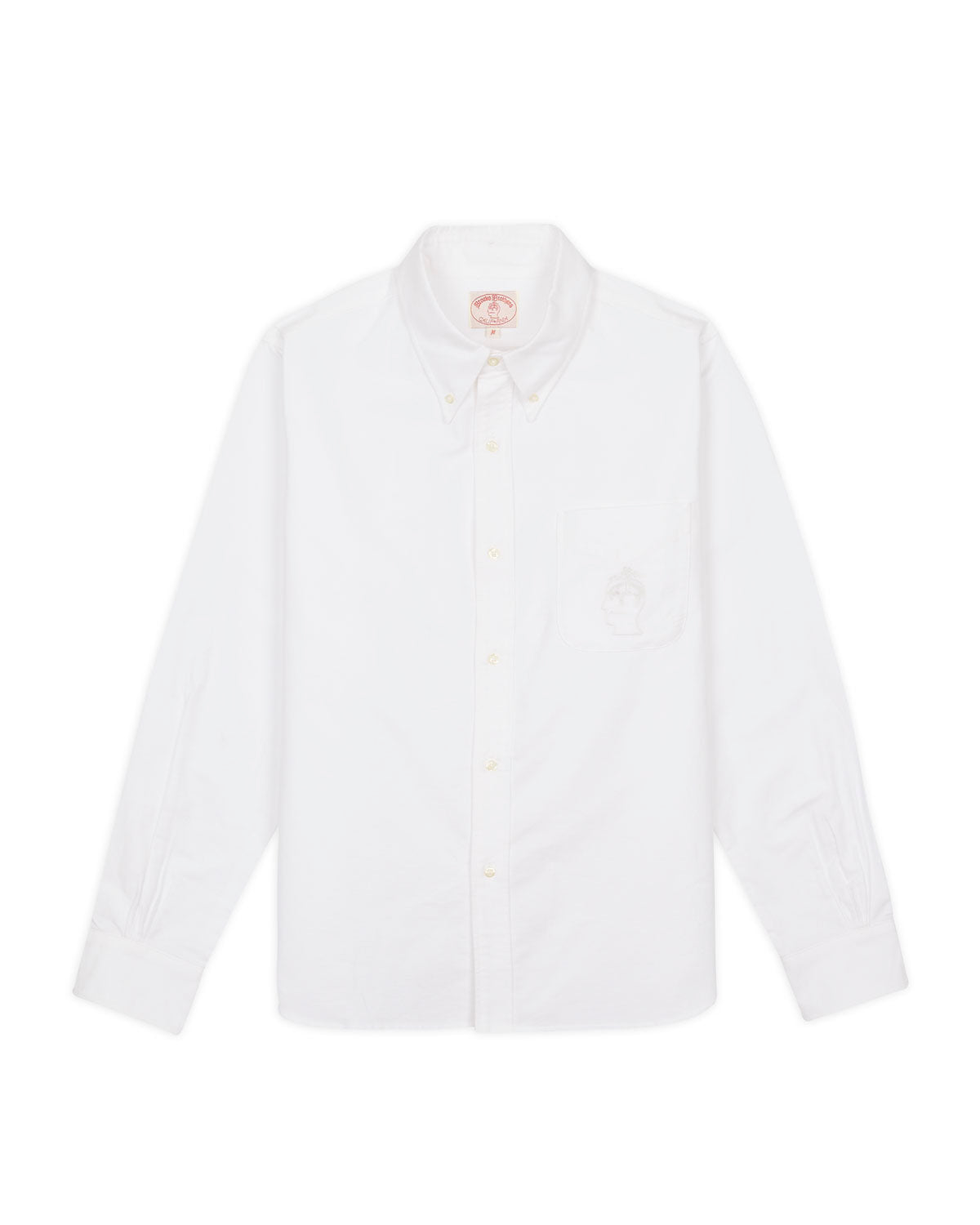 Brooks Brothers California Selvedge Oxford Button Up Shirt - White 1