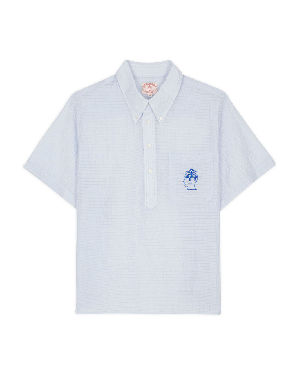 Brooks Brothers California Short Sleeve Pullover Shirt - Ice