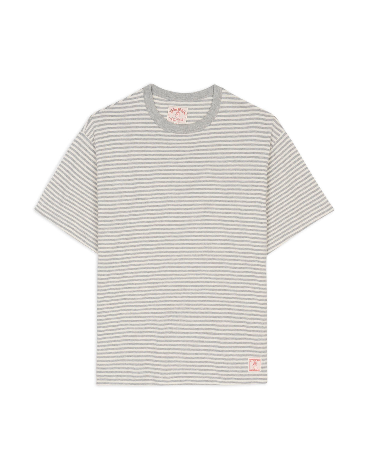 Brooks Brothers California Loose Knit Striped T-Shirt - Natural 1