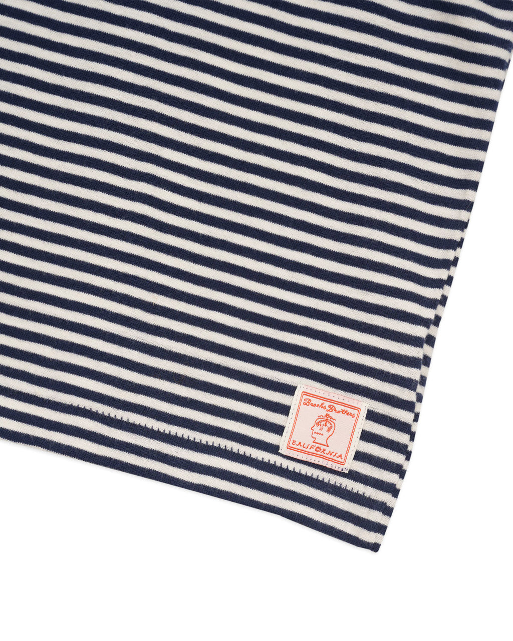 Brooks Brothers California Loose Knit Striped T-Shirt - Navy 2
