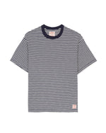Brooks Brothers California Loose Knit Striped T-Shirt - Navy 1