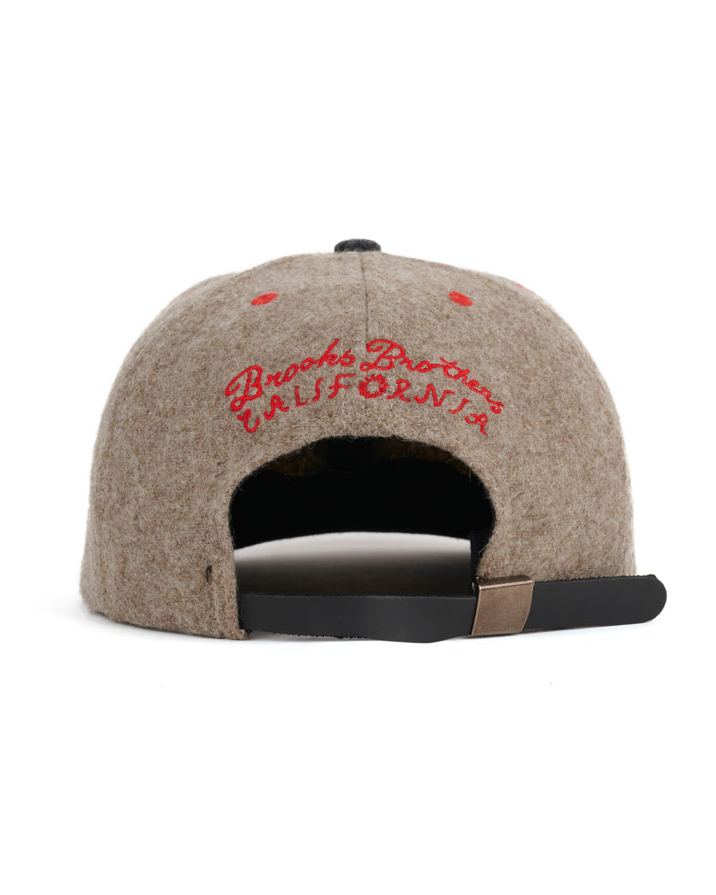 Brooks Brother California Wool Flannel Hat Taupe/Grey – Brain Dead