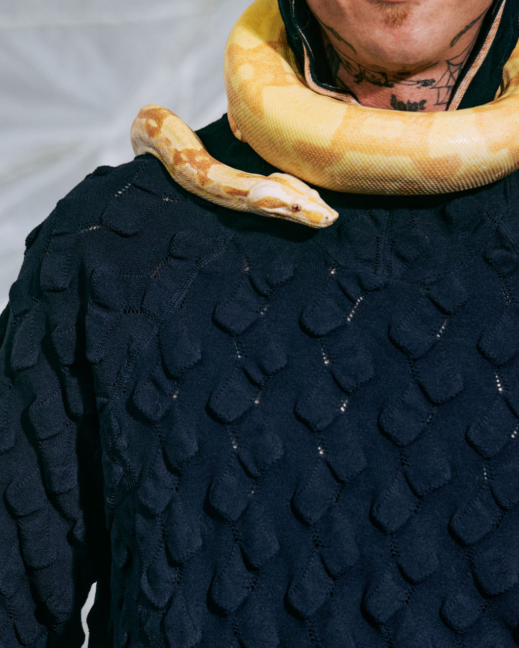 Bubble Knit Hoodie - Midnight Blue 8