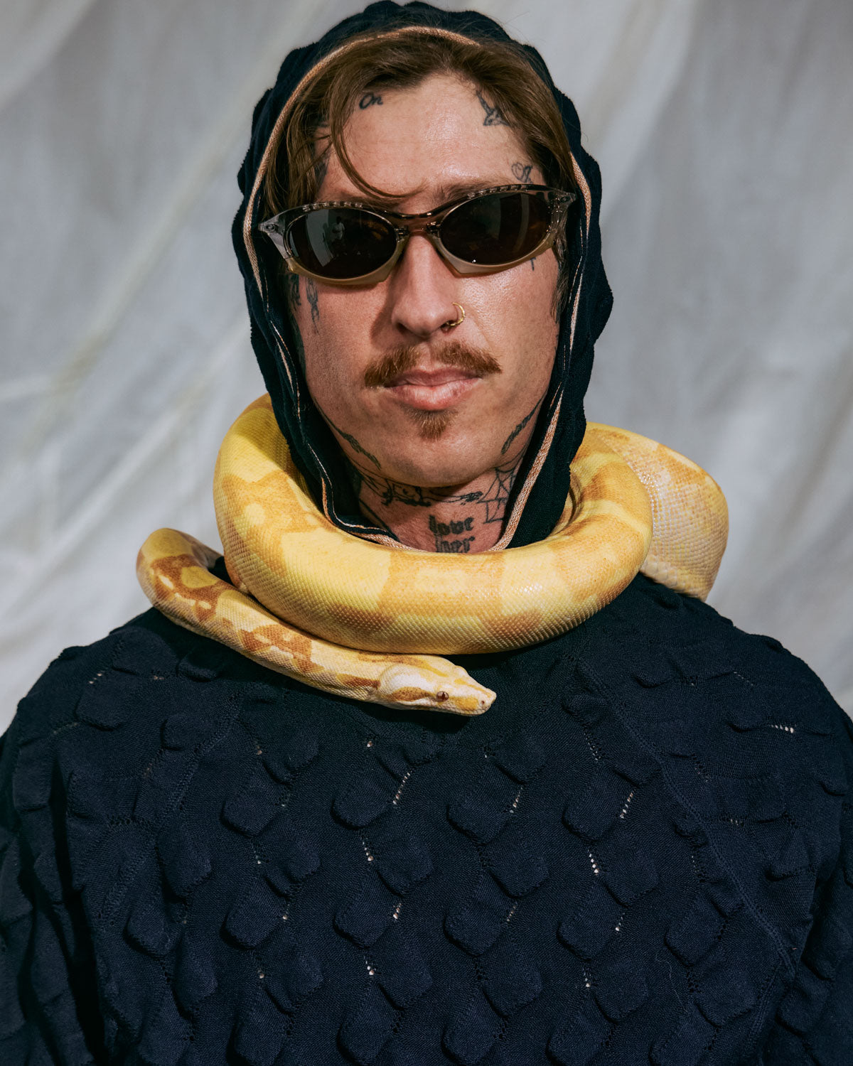 Bubble Knit Hoodie - Midnight Blue 6