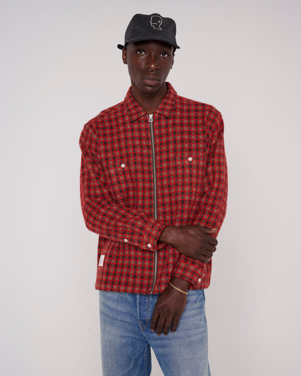 Check Mate Flannel Zip Shirt - Brown 4