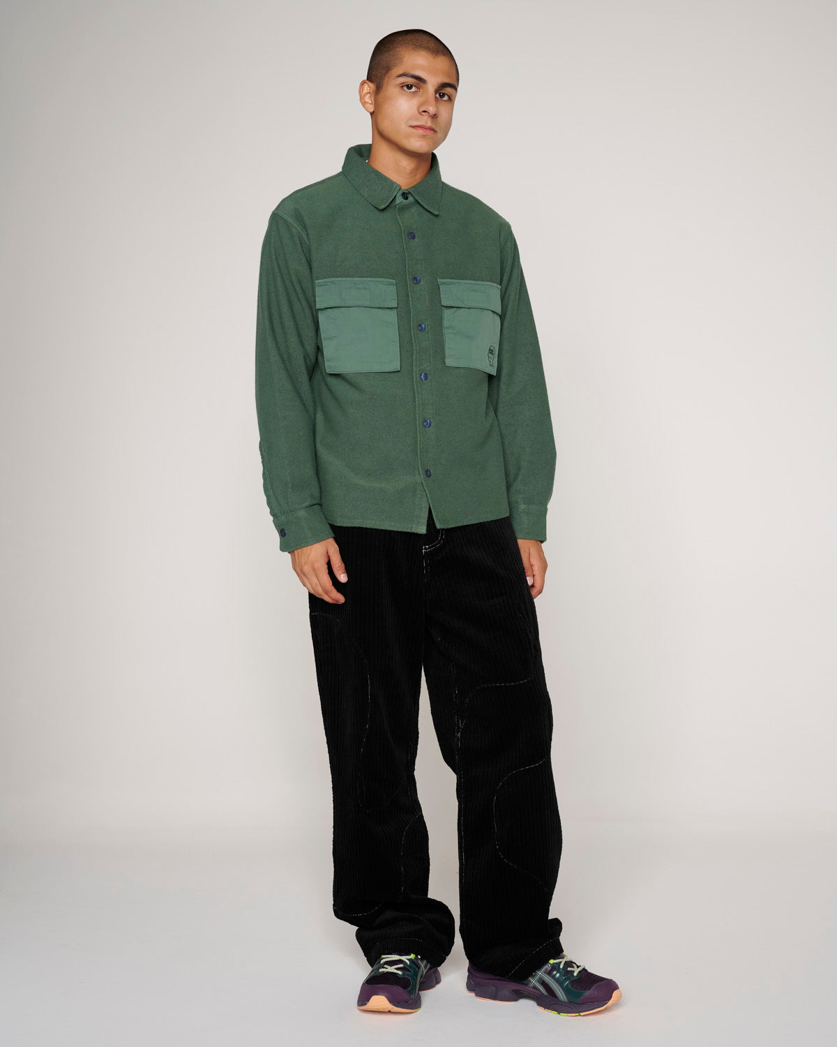CPO French Terry Sateen Shirt - Sage