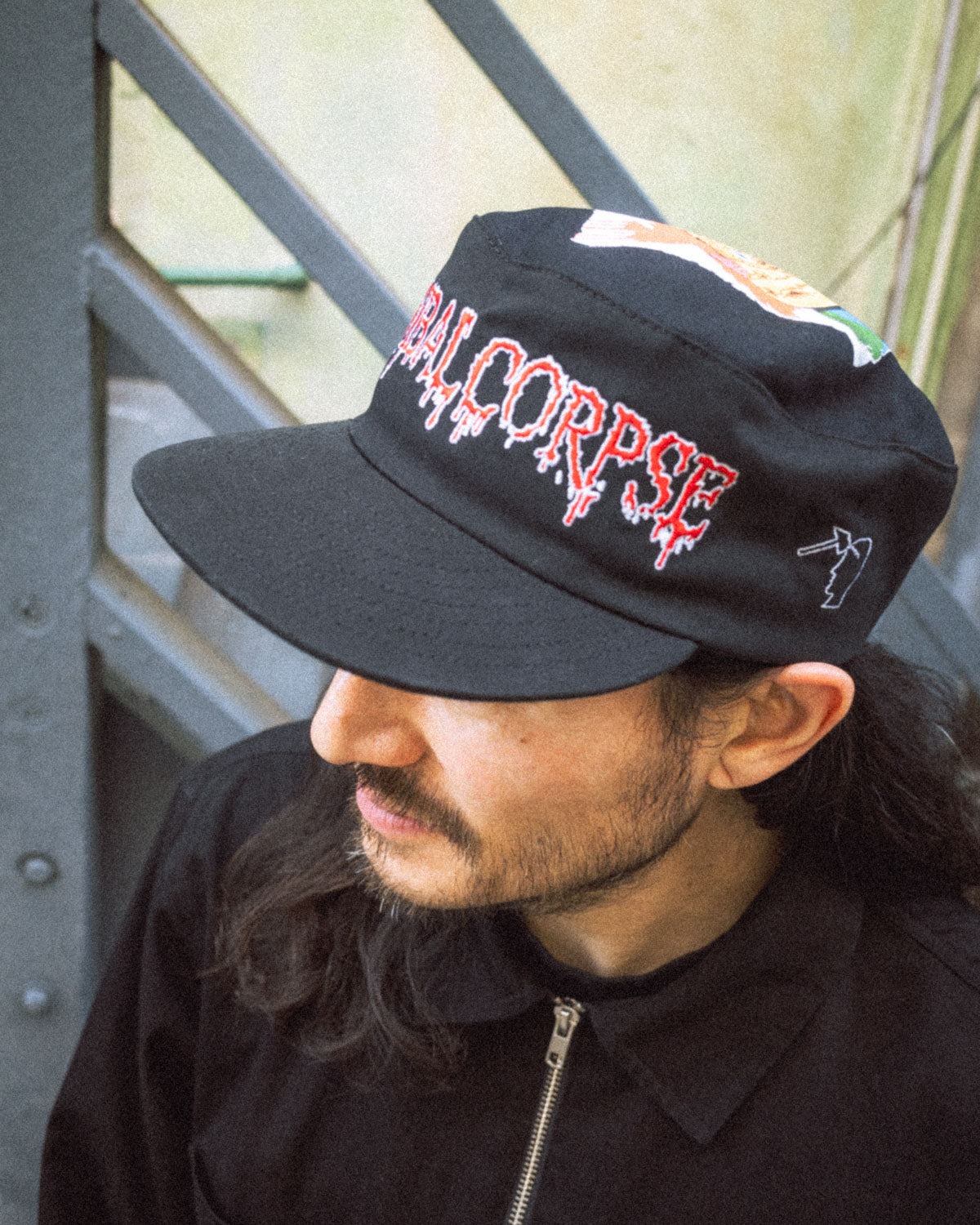 Brain Dead x Cannibal Corpse 6 Panel Hat - Black